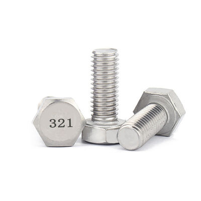 kopen UNC draad voldraad Hex hoofdbout DIN933 in austenitisch roestvrij staal 321 0Cr18Ni10Ti online manufacture