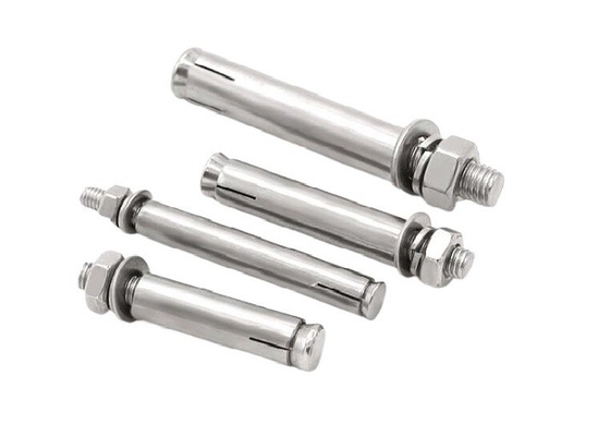 kopen Roestvrij staal draadstaaf Externe Hex Nut Wasser Zware schroef bevestiging Beton Wedge Sleeve Uitbreiding Anker Bolt online manufacture