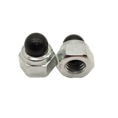 kopen Hex Nuts Zwart Nylon Cap Head Hexagon Domed Nut DIN986 Plastic Insert Acorn Nut Material Grade 8.8 online manufacture