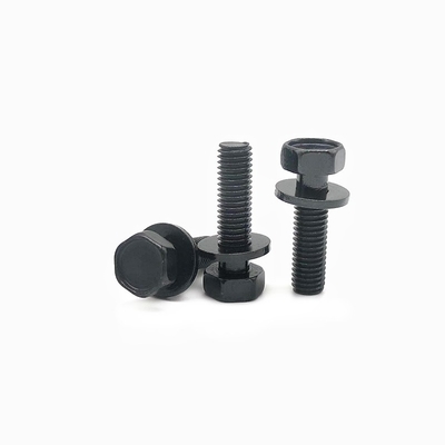 kopen GR.10.9 Zwarte oppervlakte Hexagonale kopbouten en gewone wasmachines Assemblages met Hex-noot accessoires M2.5-M12 draadgrootte online manufacture