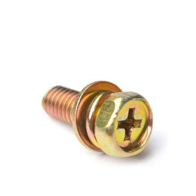 kopen Hexagonale kop kleurrijk zinkgeplatte koolstofstaal Gr. 4.8 Bolt voor bouwwerkzaamheden met inperking en veerwasser online manufacture