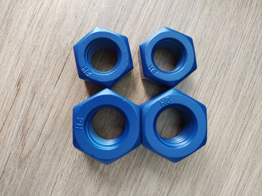 kopen Heavy Hexagon Nuts Made of A194 2H with Blue PTFE Coating online vervaardiging