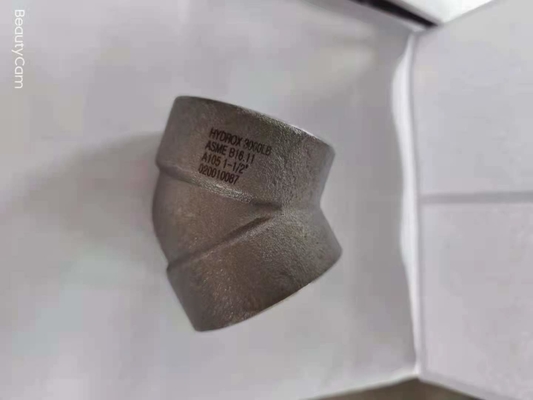 Gesmede de Montagecontactdoos die van de Staalpijp 45 Graadelleboog 3000LB ASME B16.11 lassen