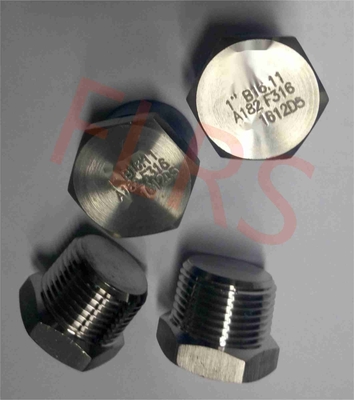 Ingepaste Hexagon Hoofd de Pijpmontage A182 F316 ASME B16.11 van het Stoproestvrije staal