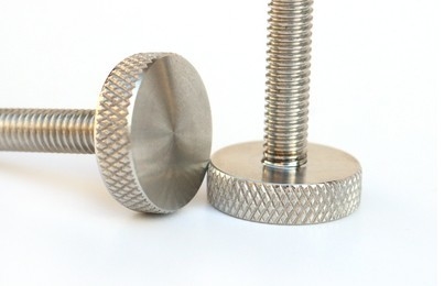 Stainless steel knurling duim schroef DIN653 Thin Type