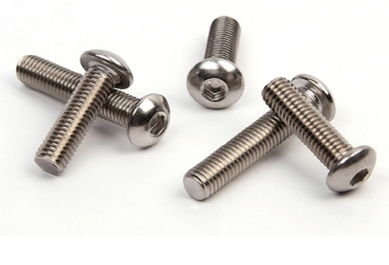 SS Hex Socket Round Button Head Screw met metrische grof draad ISO 7380/ASME/ANSI B 18.3.4M