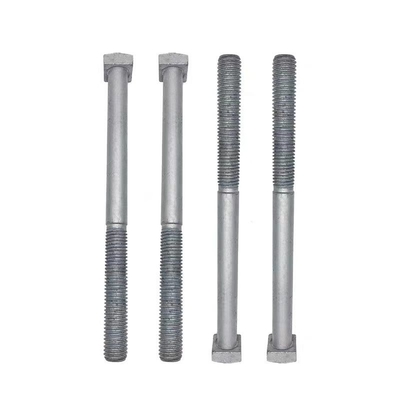 UN Thread Extension Rod Square Head Bolt in grijs / zilver voor warm gedompeld gegalvaniseerd bevestiging op maat